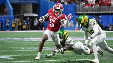 D'Angelo Ponds returning an interception against Oregon